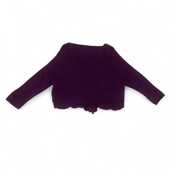 Purple Free People wool and angora rabbit hair blend button up cardigan - Picture 7 of 7